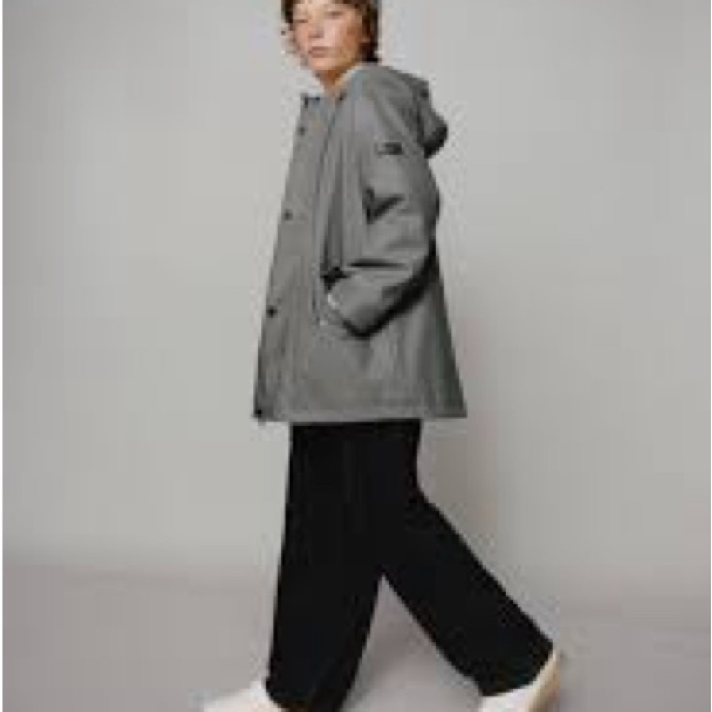 Zara  Tan Hooded Raincoat
